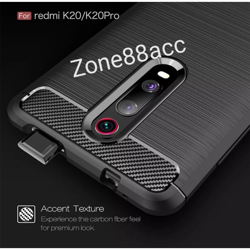 Ipaky Redmi K20 K20 Pro Silicon Case Softcase Carbon Casing Cover TPU