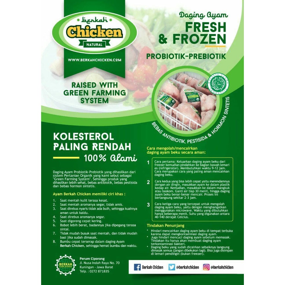 Frozen Organic Free Range Chicken / Ayam Beku Organik 800 - 900 Gr