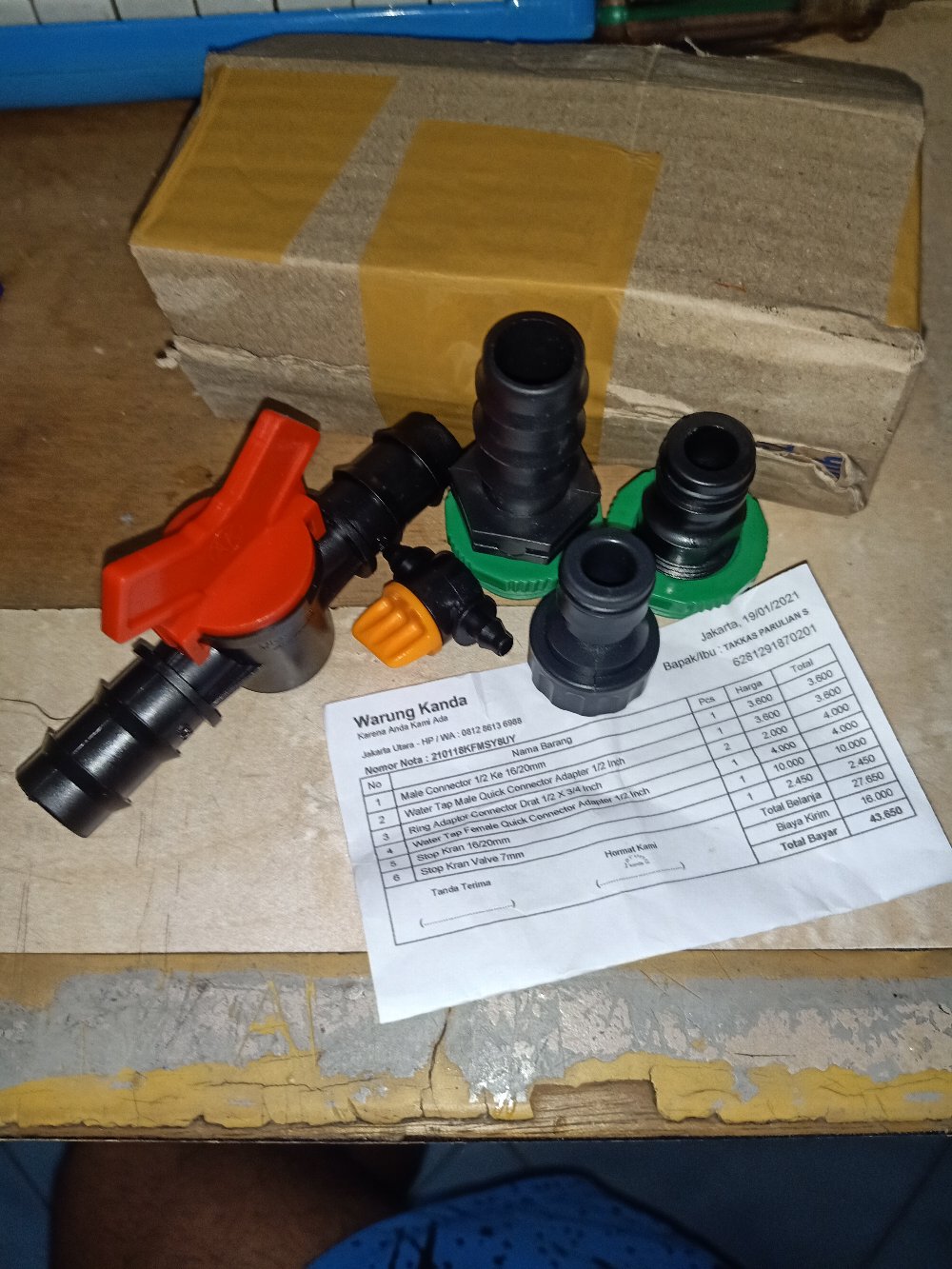 Male Connector 1/2 Ke 16/20mm