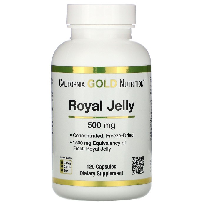 California Gold Nutrition Royal Jelly 500 mg 120 Caps
