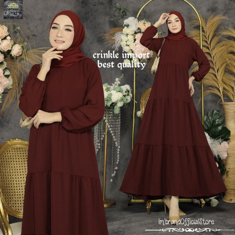 Gamis Crinkle Airflow Import Premium | Gamis Crinkle Terbaru | Gamis Crinkle | Gamis Terbaru Viral |