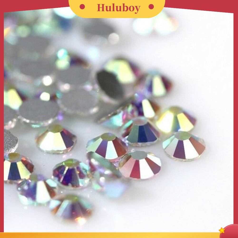 Huluboy Huluboy♡ 300pcs Berlian Imitasi Glitter Warna-Warni Untuk Dekorasi Manicure
