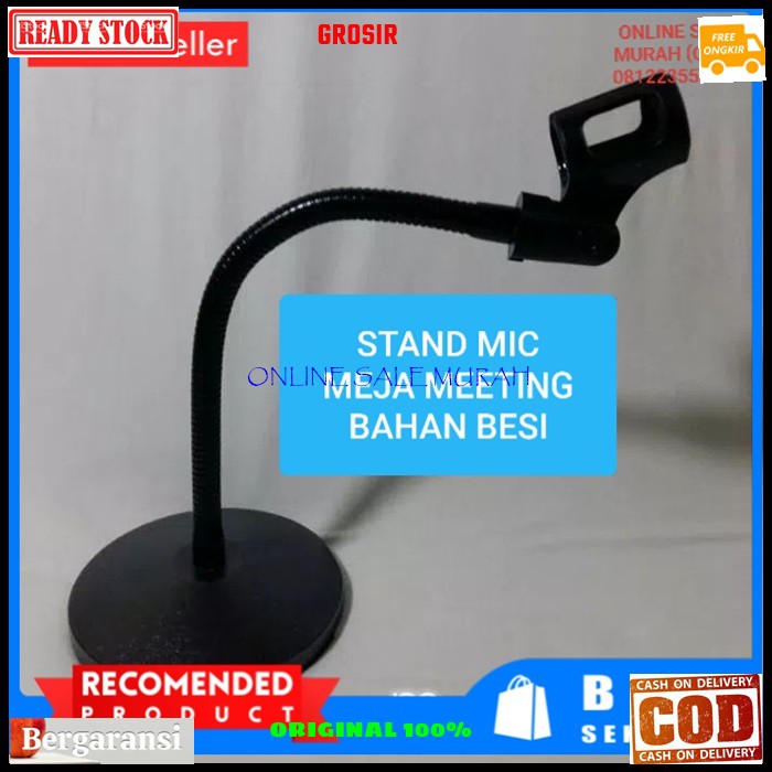 G46 Stand mic meja full besi ORIGINAL 100% holder mik table microphone standing ori mimbar podium penyangga mikrophone tiang pegangan Fleksible flexsible karaoke alat musik DJ G46   BISA SEMUA JENIS MIC BAHAN BESI PLAT TEBAL JAMINAN MIC TIDAK AKAN JATUH