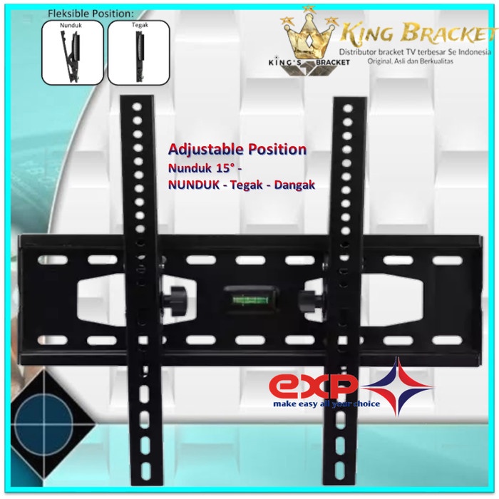 Bracket TV KHUSUS MERK TCL 42&quot; s/d 55&quot; waterpass GARANSI 100% COCOK!