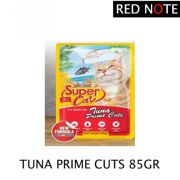 SUPER CAT Pouch Adult Tuna Prime Cuts 85gr