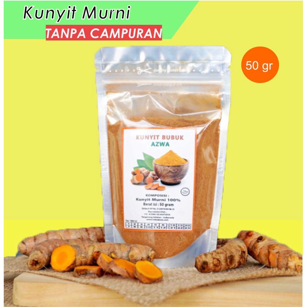 

Kunyit Bubuk Organik Murni Tanpa Campuran / Jamu Kunyit Bubuk 50 Gram