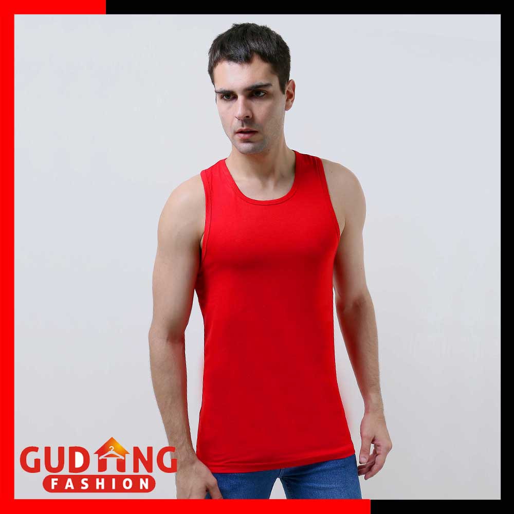 Singlet Pria Fitness Gym Polos Stretch - SGL 15