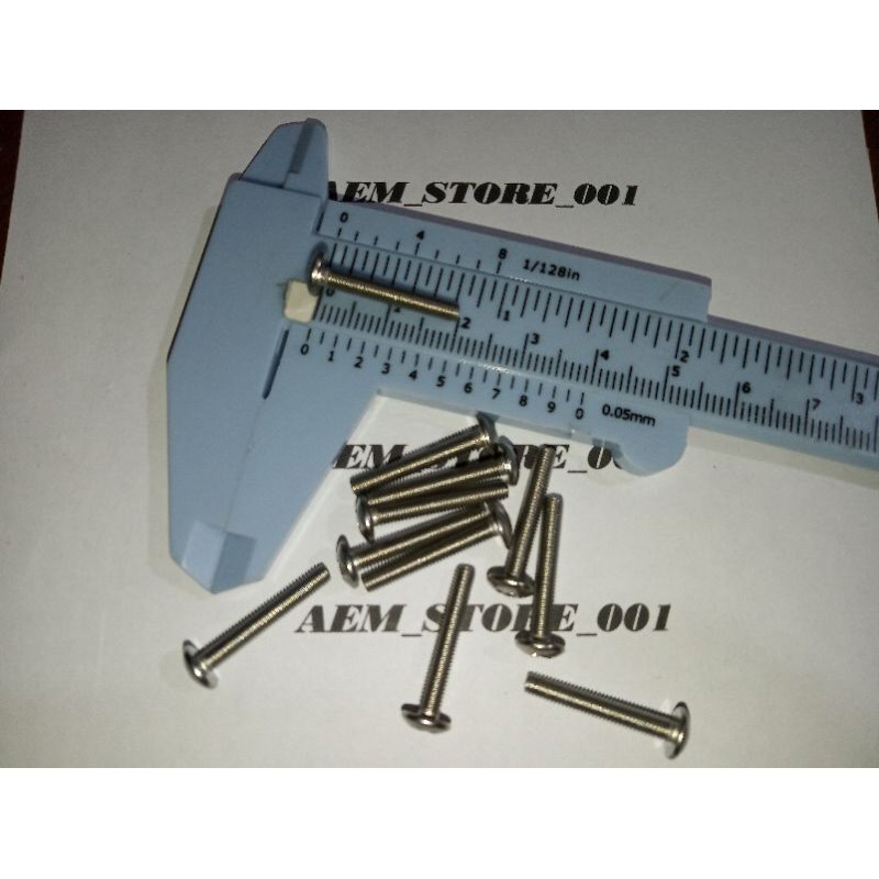 Baut JT M3 x 20 (2cm) stainless 304 A2-70