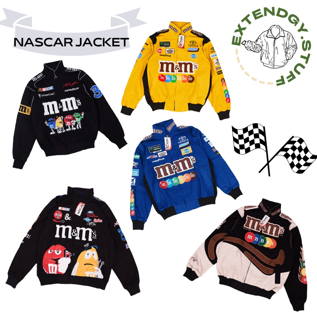 JACKET NASCAR M&M'S RACING VINTAGE CHASE AUTHENTICS