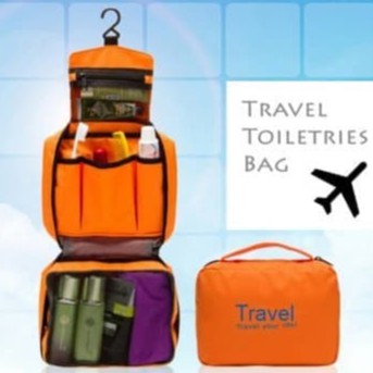 Tempat Penyimpanan Tas Kosmetik Make Up Traveling Organizer Pouch Unik Sabun Mandi Shampo Simpan Bar