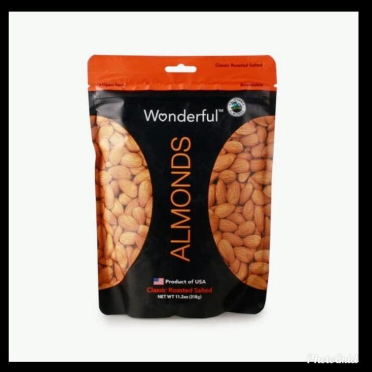 

DISKON TERBATAS !!! WONDERFUL ALMOND SALTED KACANG 318GR-KACANG IMPORT TERLARIS