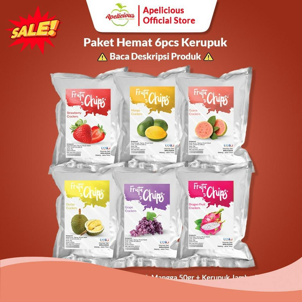 

DISCOUNT TODAY APELICIOUS Paket KERUPUK Buah Fruta 6pcs