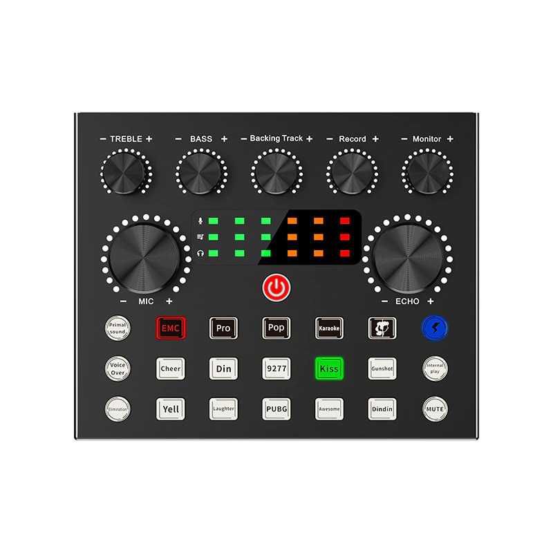 Soundcard TaffSTUDIO Mixer USB External V8S Bluetooth  New Terbaru