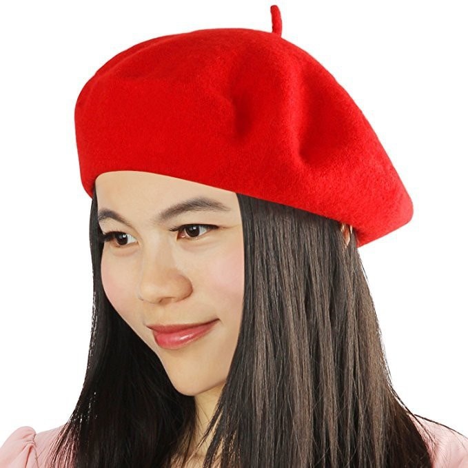 Topi anggun beanie hat vintage retro beret baret