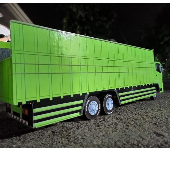 X8M miniatur truk tronton miniatur truk, truk oleng mainan anak - Bagus