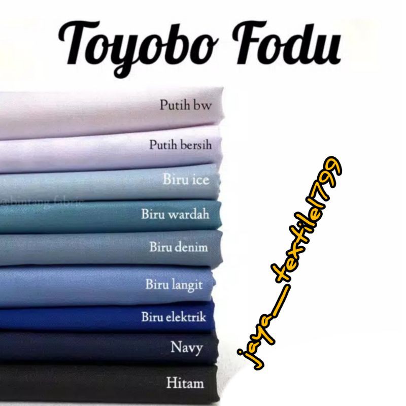 Kain katun Toyobo Fodu / kain Toyobo / bahan gamis, dress, tunik, dll