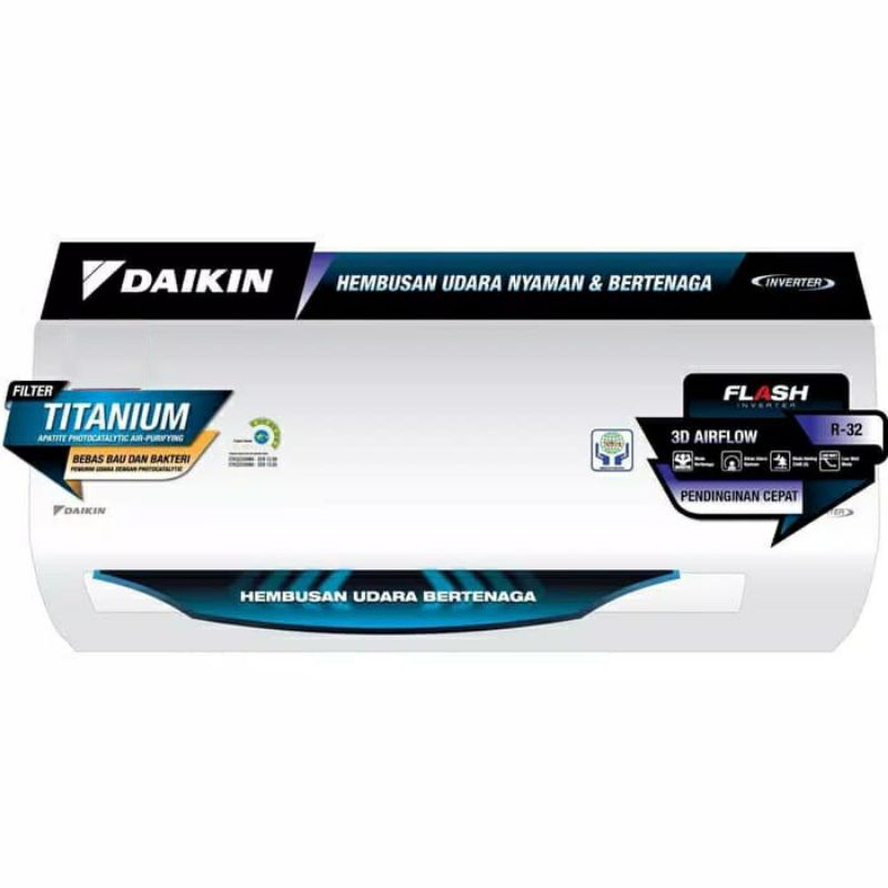 AC DAIKIN 1,5 PK FTKQ35UVM4 / 2 PK FTKQ50UVM4 FLASH INVERTER THAILAND GARANSI RESMI