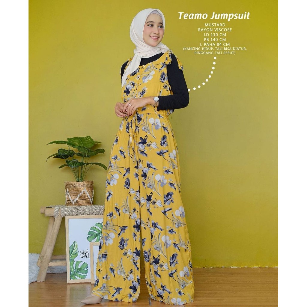 LETHA PEPY TEAMO JUMPSUIT PREMIUM RAYON ORIGINAL100%