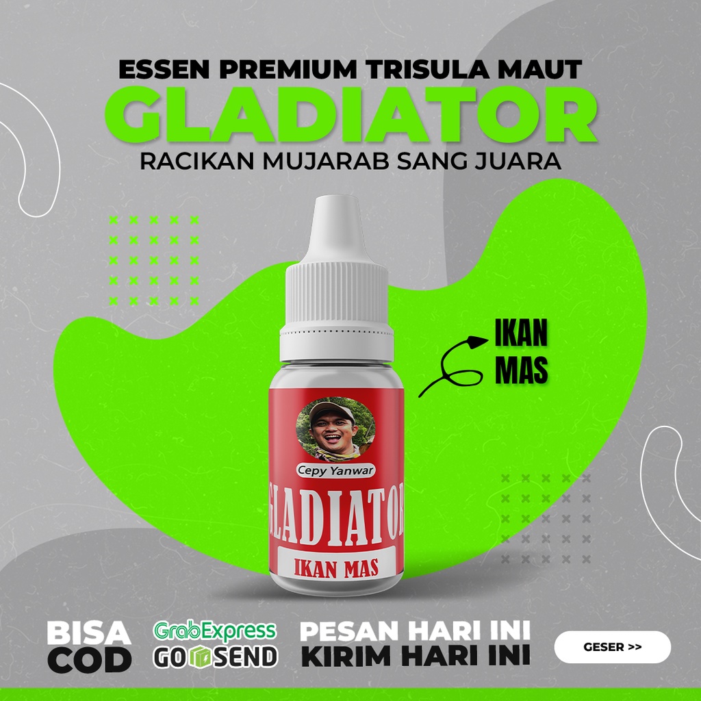 Essen Ikan Gladiator Trisula Maut Untuk Semua Jenis Ikan Bisa Request