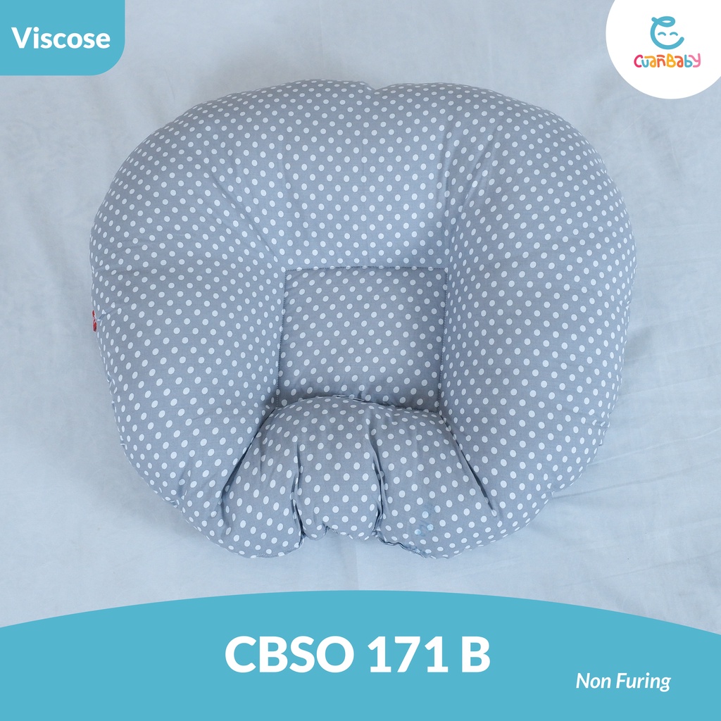 Sofa Bayi Sprei Non Furing Motif Full Polkadot Grey CBSO 171 B Kain CVC