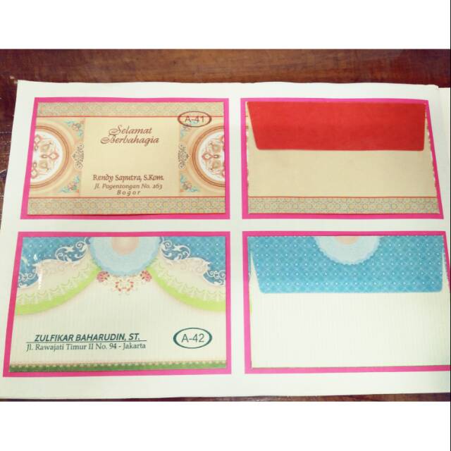 

Amplop Fallah A41 & A42