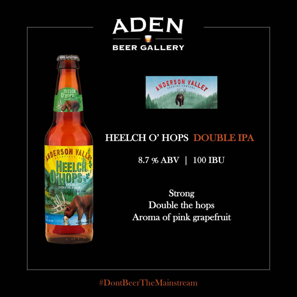 

Anderson Valley Heelch O' Hops Double IPA