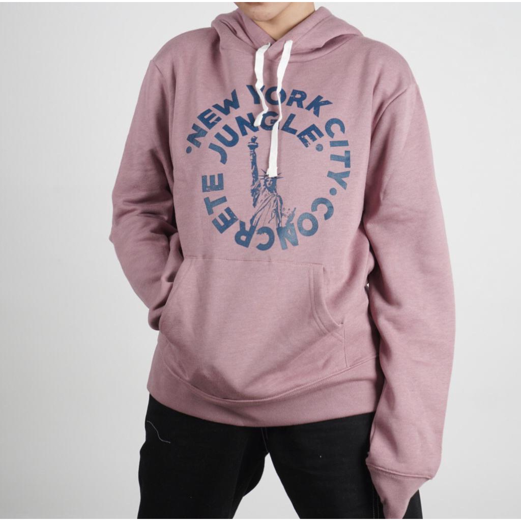 HOODIE AEROPOSTALE PULL OVER-pink