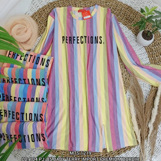 Tunik babyterry import premium bordir