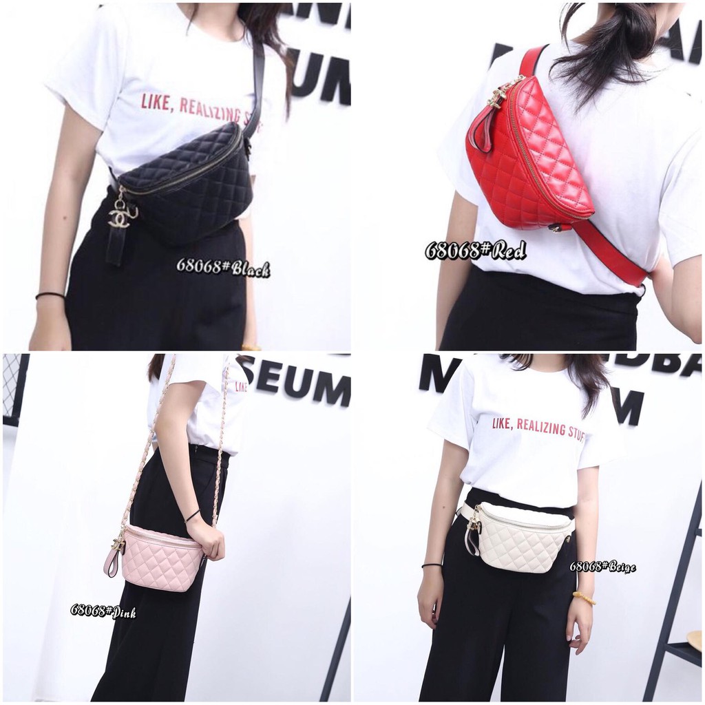 PROMO WAIST BAG SLING BAG TAS PINGGANG BISA SEGALA FUNGSI TAS BATAM IMPORT MURAH