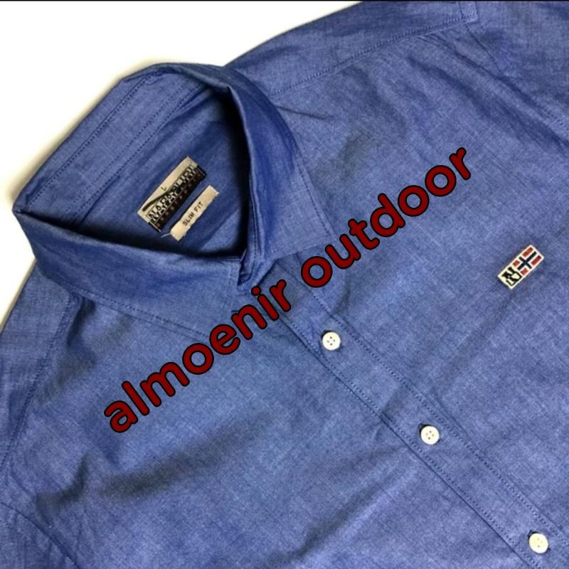 kemeja napapijri geilo slim fit original