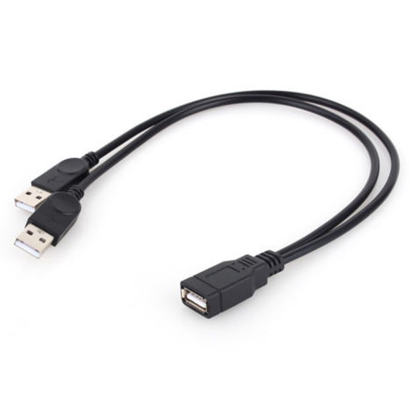 (dreamdreaming.id) Kabel Data / Charger USB 2.0 1 Female Ke 2 Male Bentuk Y