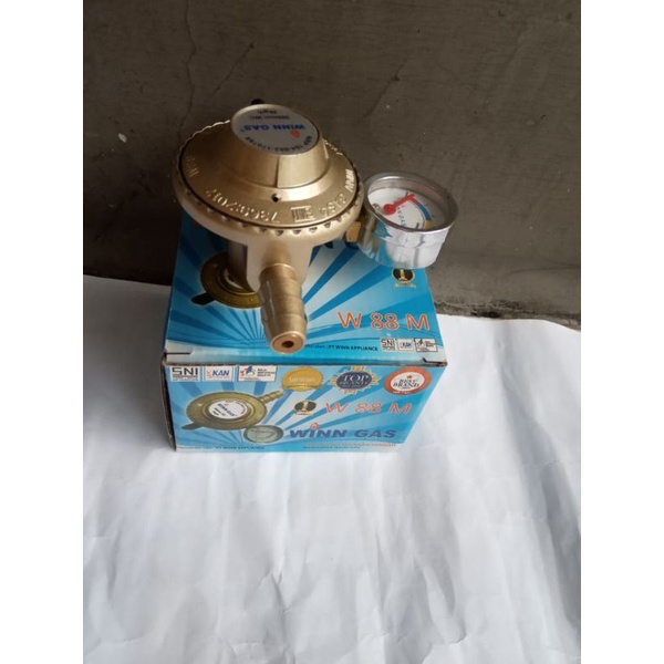 W-28M/W-88M DENGAN METER (WIN GAS REGULATOR TEKANAN RENDAH)