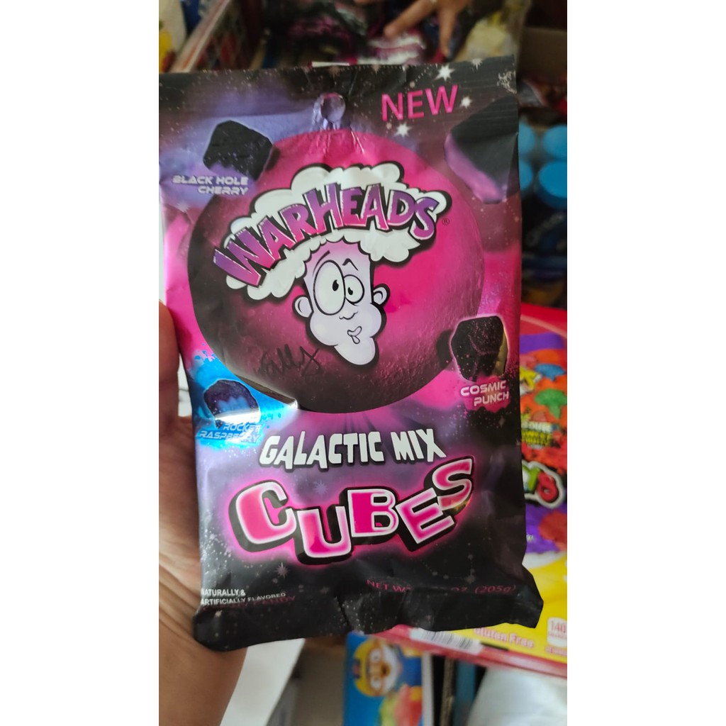 

Warheads Galatic mix cubes 205gr