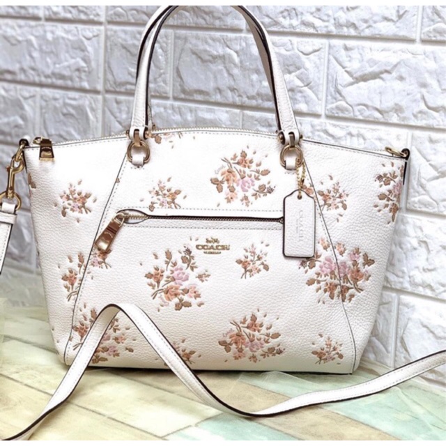 Tas coach praire chalk flower floral original bag