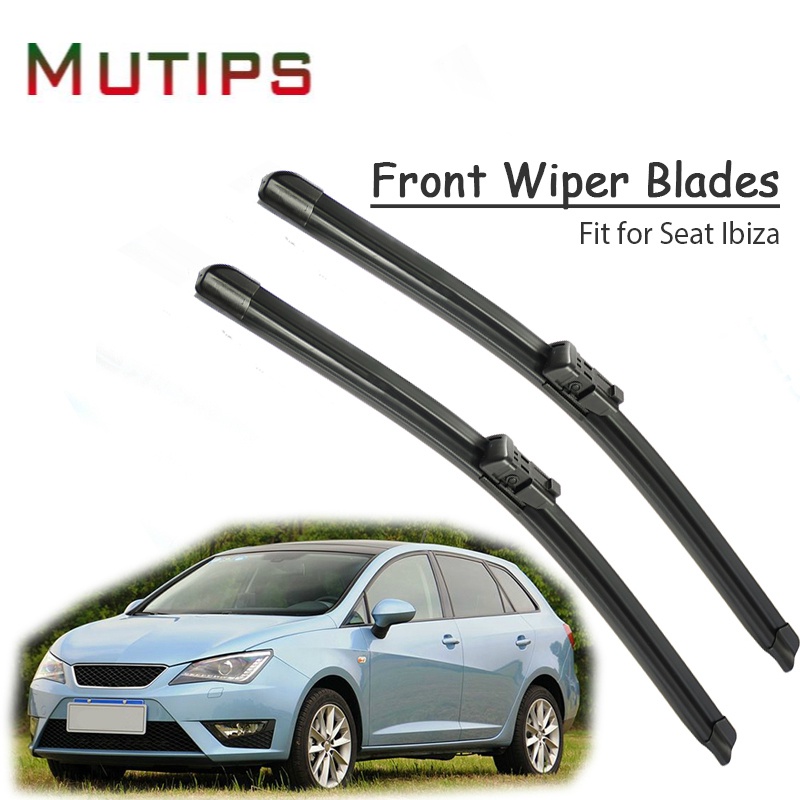 1 Set Karet Wiper Kaca Depan Mobil Untuk Seat Ibiza 2002-2018