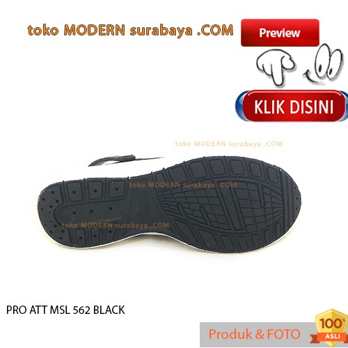 PRO ATT MSL 562 HITAM Sepatu Pria Kasual Sepatu Slip On Karet