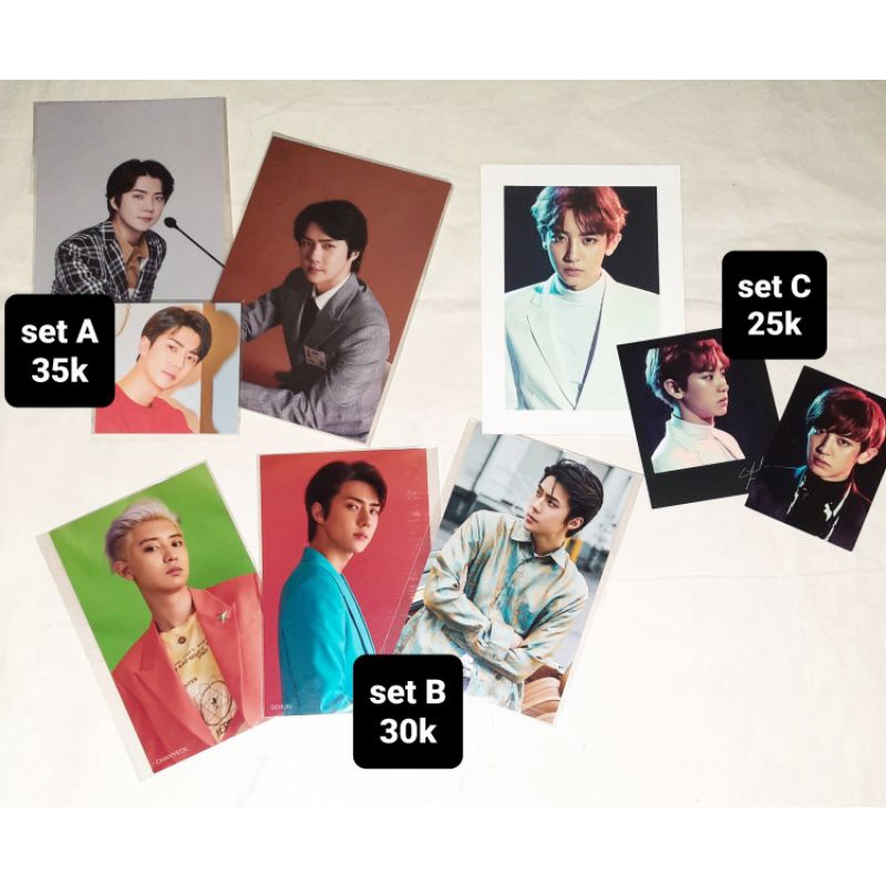 [READY STOCK] EXO OFFICIAL GOODS POSTCARD SEHUN SG 2021, BAEKHYUN POSTCARD HOLO DELIGHT, 4R PHOTO EX