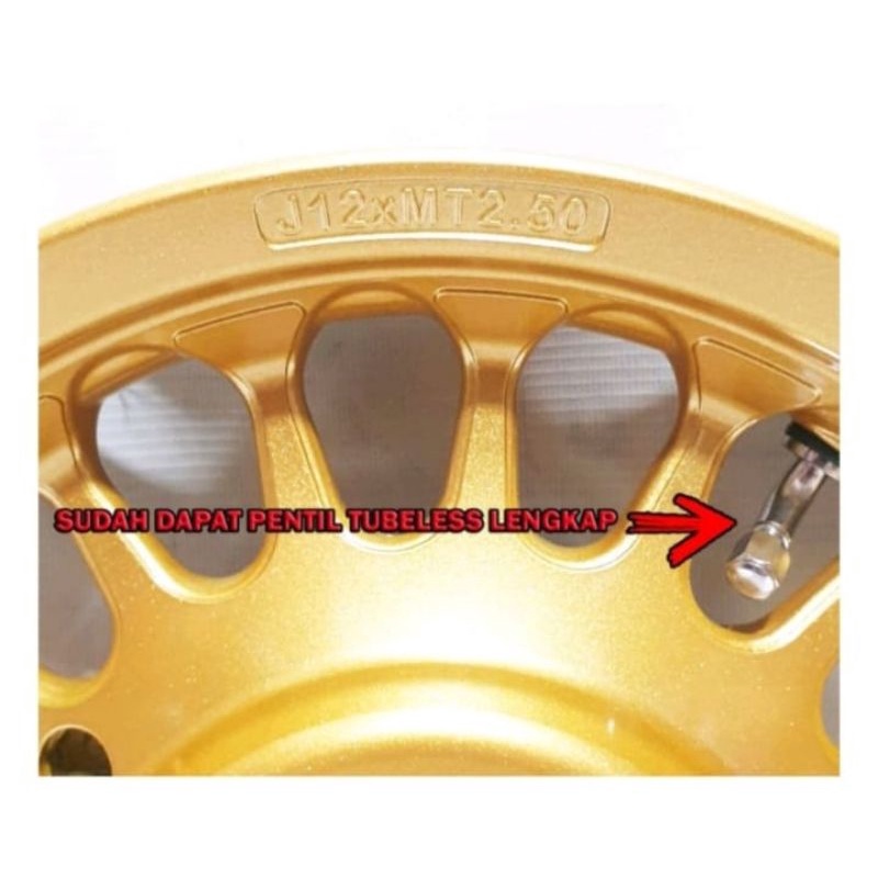 Velg Racing VND Roullete Gold Mate Ring 12 Honda Beat Scoopy