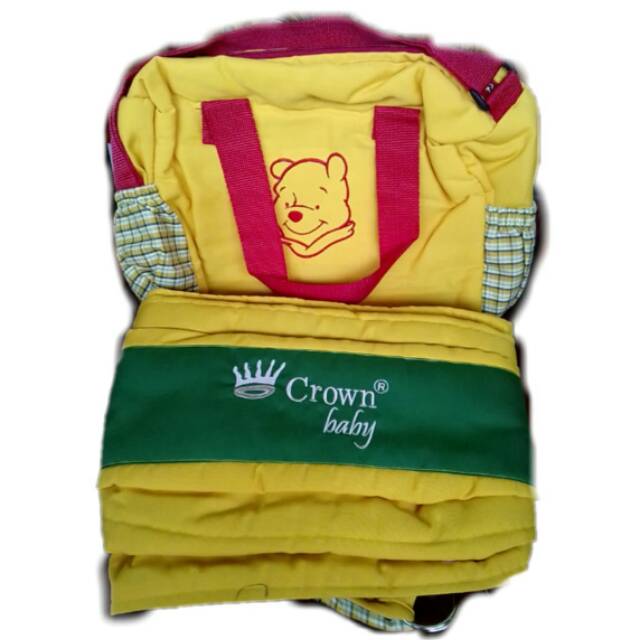 Crown Baby Set Tas Bayi Medium dan Gendongan Bayi Sling