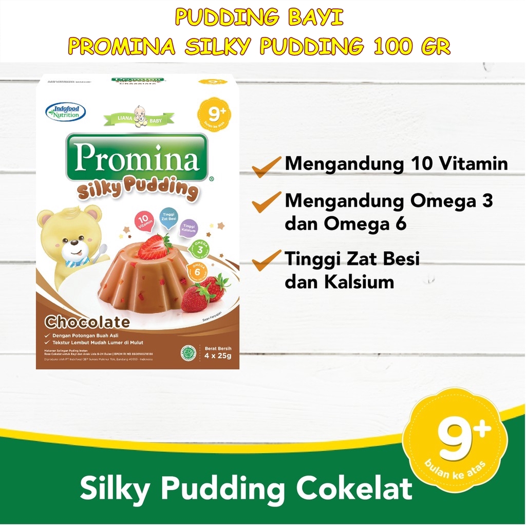 SNAC19 PUDING BAYI PROMINA SILKY PUDDING 100 GRAM