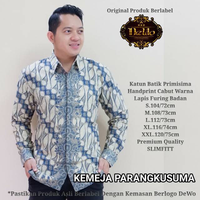 [Geser banyak motif] kemeja batik cowok lengan panjang #3