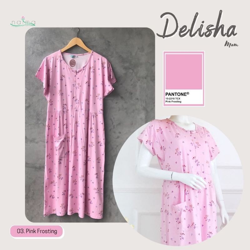 Naima homedress motif bunga delisha homedress