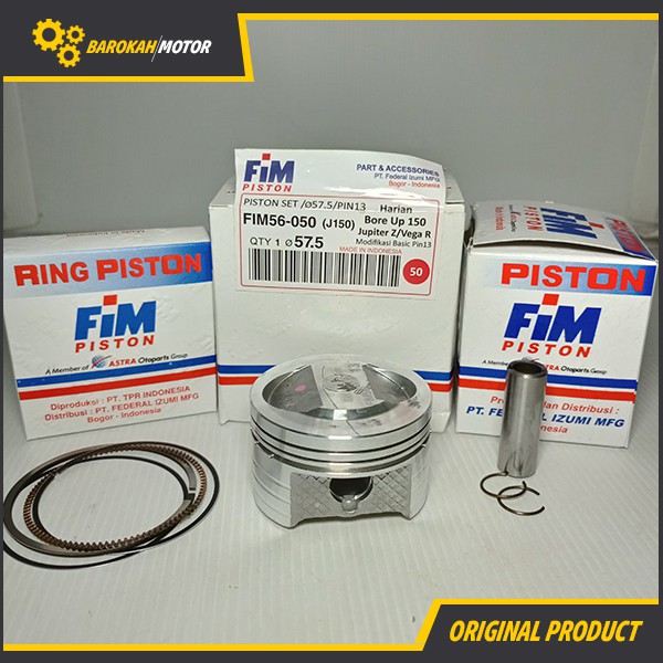 PISTON KIT SEHER PAKET JUPITER Z XXB 57 57,5 58 58,5 59 PIN 13 FIM-1