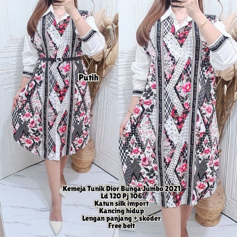 2021 Kemeja Tunik Katun Silk Import