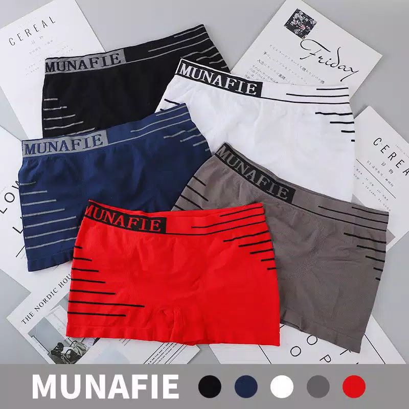 MOOXB325 BOXER Pria  Celana dalam Kolor CD Underwear Men Daleman Pria