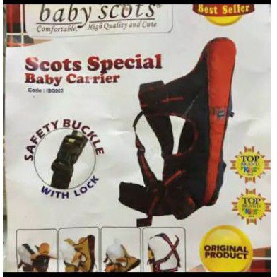 Gendongan depan baby scots