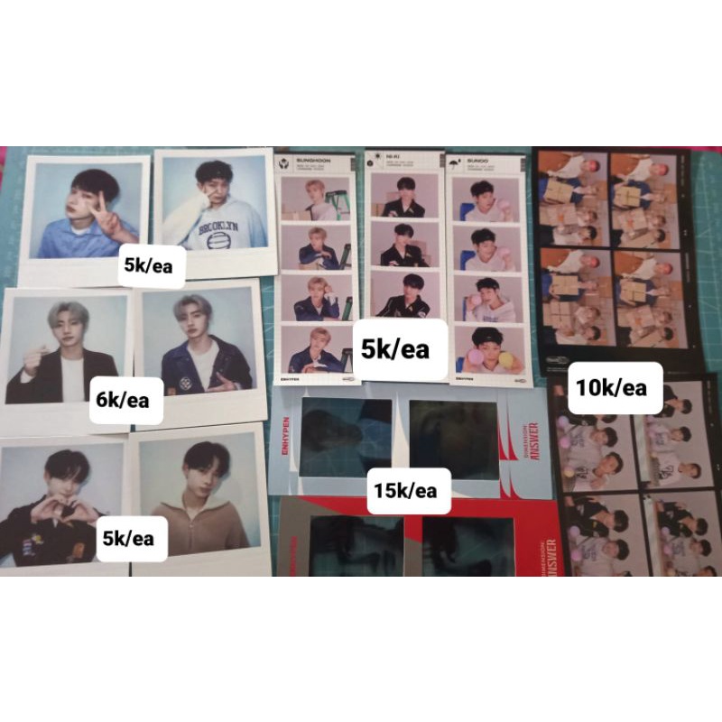 [READY] Official photocard enhypen/ OFFICIAL PC enhypen/ sunghoon ggu ggu/ sunoo gguggu/ Ni-ki ggu g
