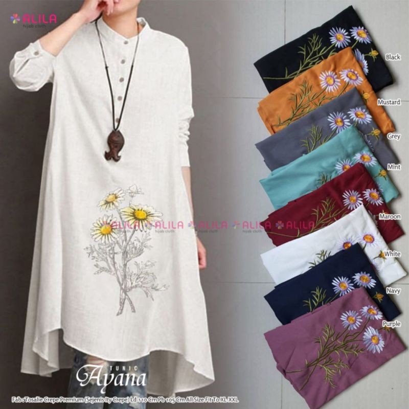 Baju Atasan wanita Ayana Tunik By Alila