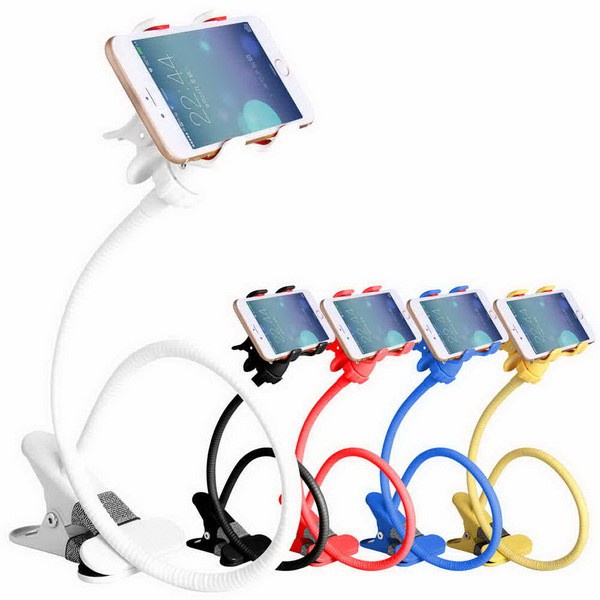 LAZYPOD stand holder dudukan HP Fleksibel selfi flog live streming jepit meja kursi dll 360 rotasi putar