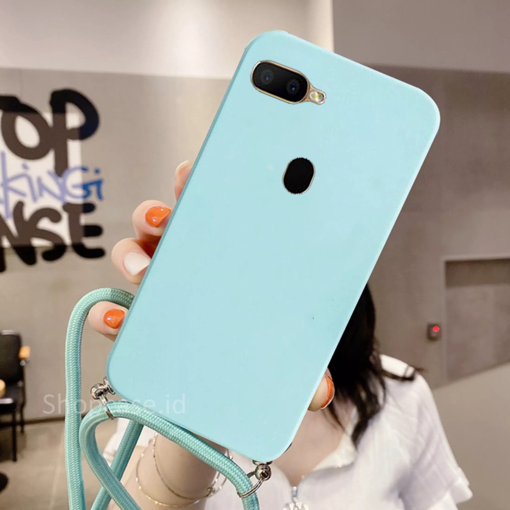 Softcase Tali For Oppo A12 Oppo A5s Oppo A7 Oppo F9 | Case Camera Protech | Case Macaron Oppo A12 Op